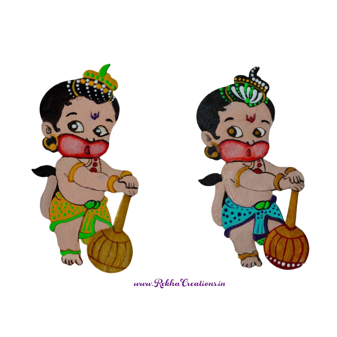 Fridge Magnet - Little Hanuman, Eternal Protector